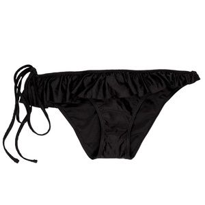 Zimmerman Black bikini bottom with ruffles & side bow tie NWT - designer size T2